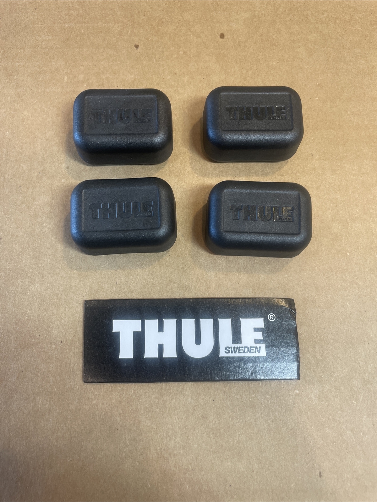 Thule End Caps Replacements (4-Pack) *NEW MODEL* for Thule Square Bar Evo 2018+