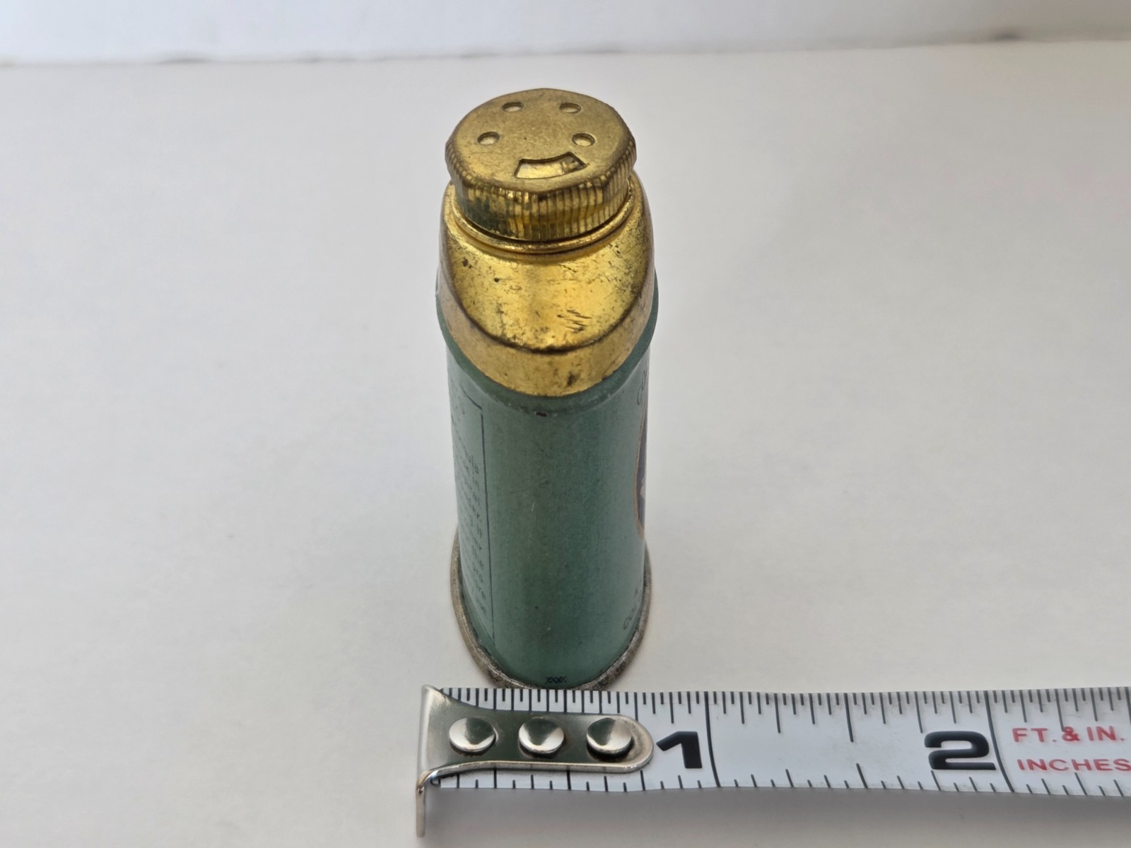 VINTAGE COLGATE'S BABY SAMPLE TALC TALCUM POWDER TIN ADVERTISING