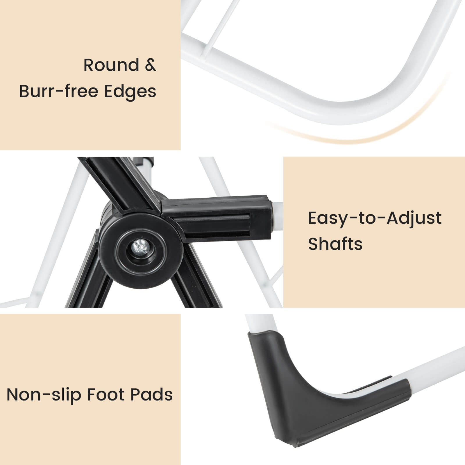 Folding Clothes Drying Rack 2-Tier Metal Laundry Drying Rack Laundry Drying Rack