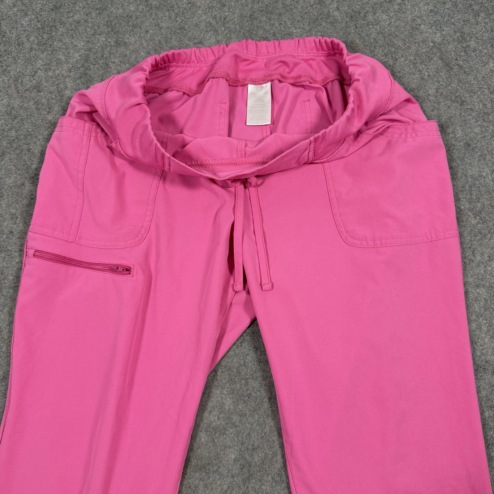 Heart Soul Scrubs Pants Women's Size Large Petite (Actual Fits W34xL29) Hot Pink