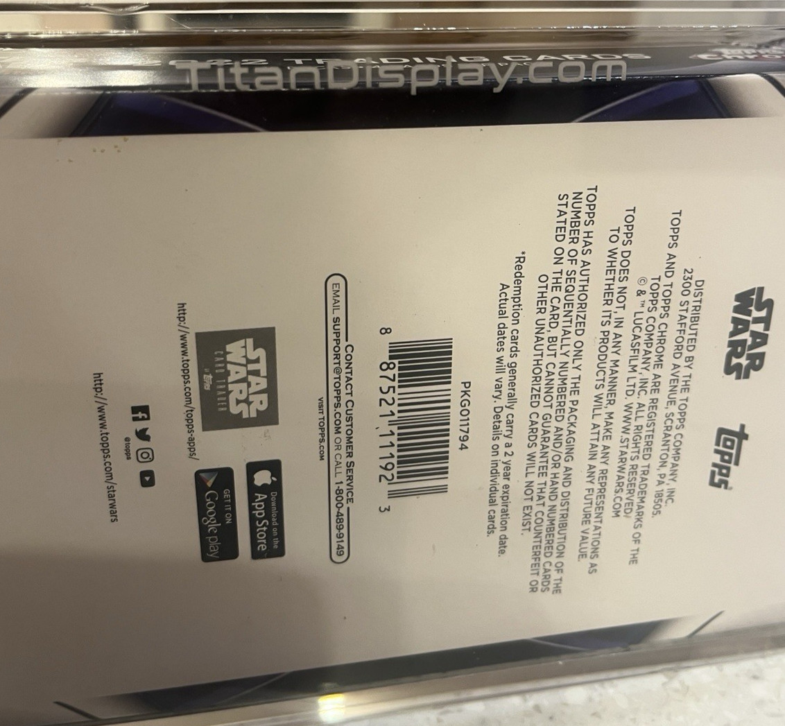 Acrylic Display Case Magnetic FITS 2021 Topps Chrome Star Wars GALAXY Hobby Box