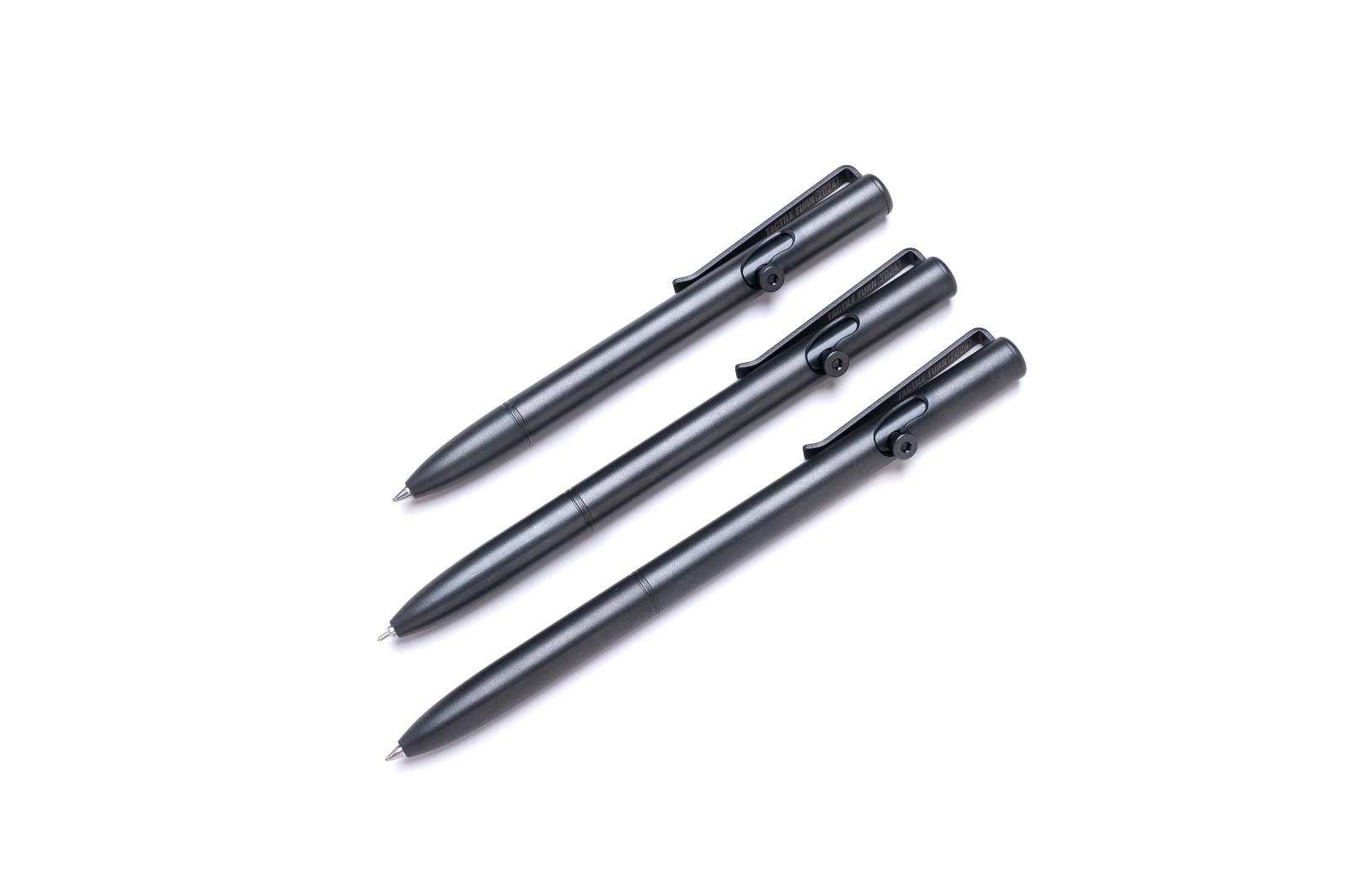 Tactile Turn "Smooth Operator" Titanium Bolt Action Pen in Black DLC Finish