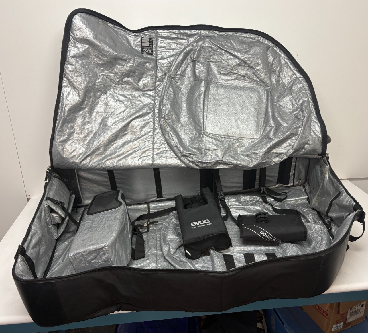 EVOC Bike Travel Bag Pro(?) Black Rolling Maximum Protection Bicycle Travel Bag