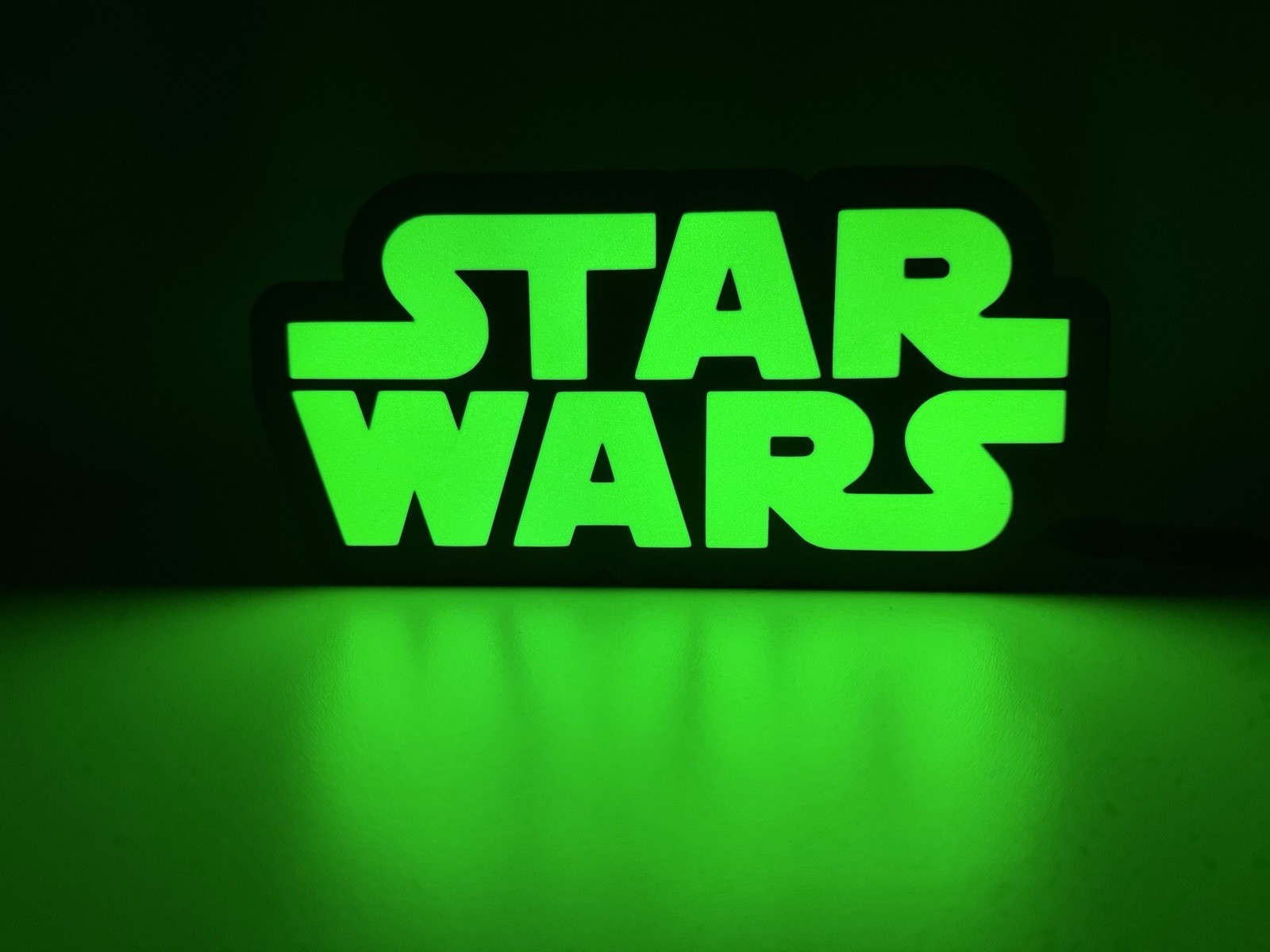 Star Wars RGB MUSIC LED Light Box - 3D Printed with Remote & Holder - Desk Decor