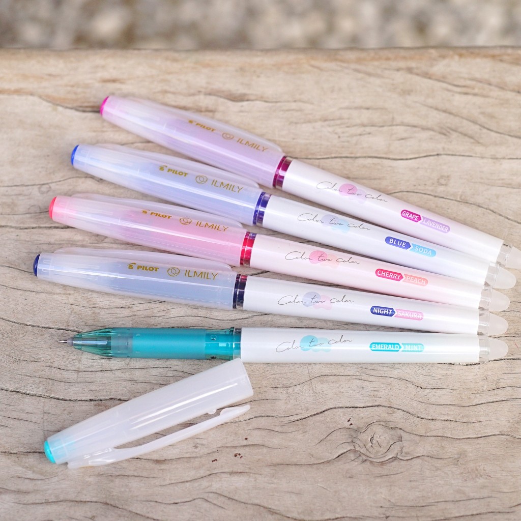 Pilot ILMILY Color two color 0.4mm Gel Ink Ballpoint Pens (Pack of 6), LIL-25S4