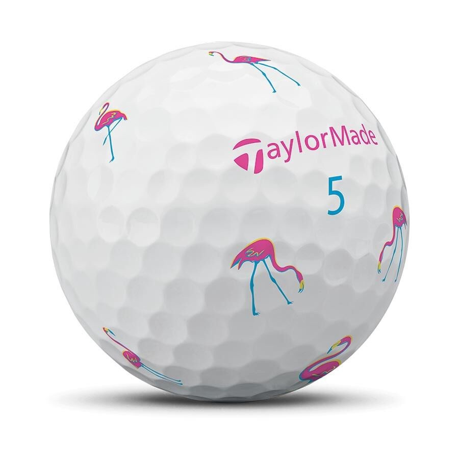 TAYLORMADE TP5 PIX FLAMINGO GOLF BALL DOZEN