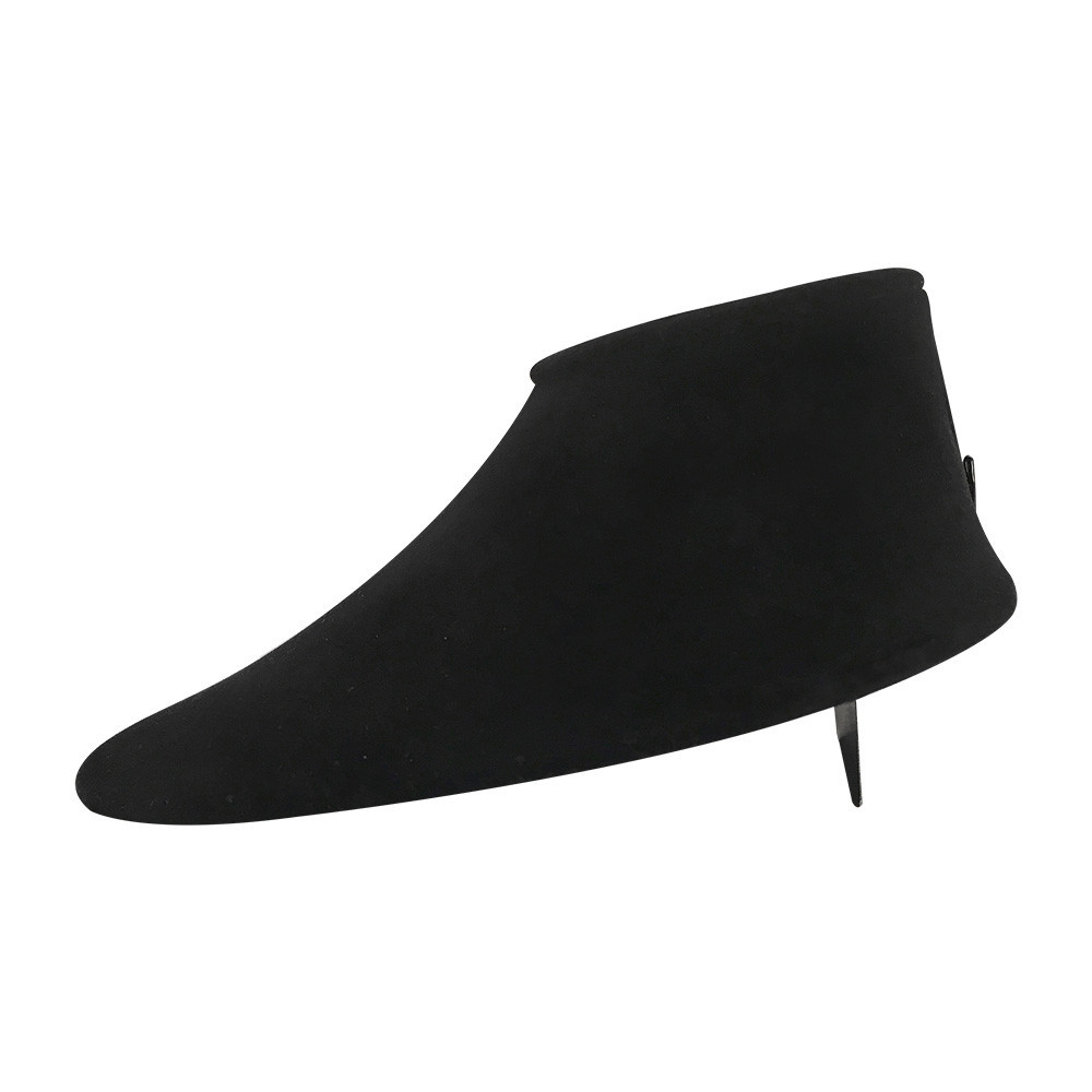 Black Narrow Velvet Necklace Display Large Bust Holder 8 L x 8-1/4 W x 4-5/8 H