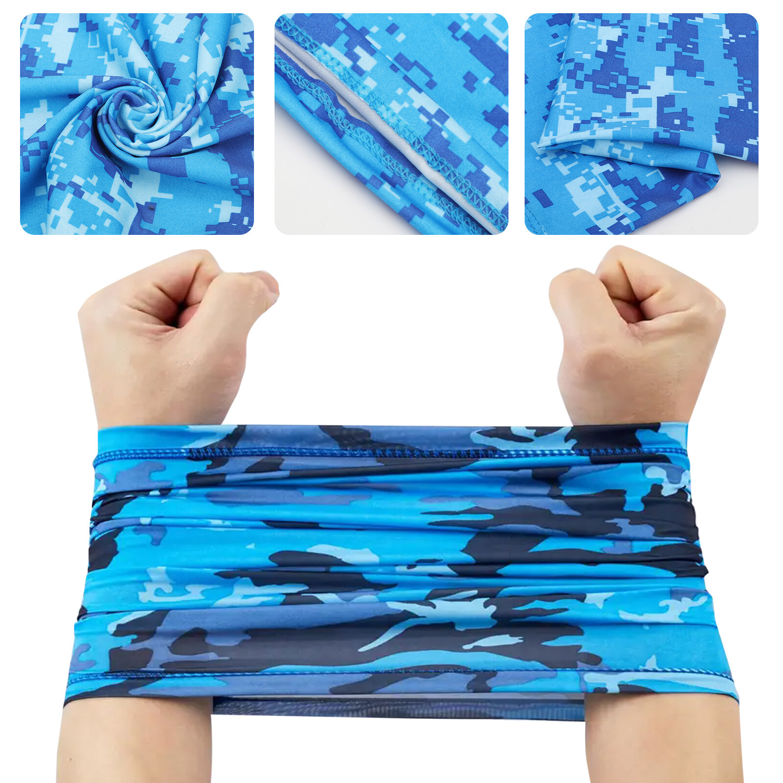 9PCS UV Neck Gaiter Scarf Cooling Face Mask Bandana Balaclava Sun & Dust Protect