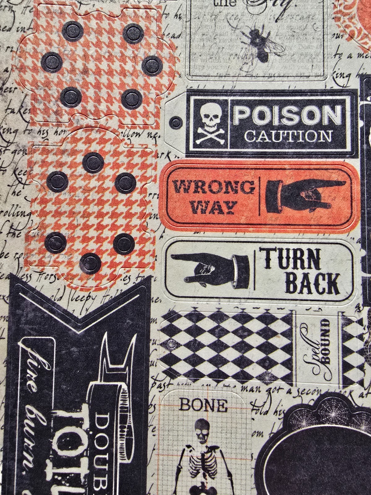 Authentique Glowing & Enchanted Halloween 2-sided cardstock stickers die cuts