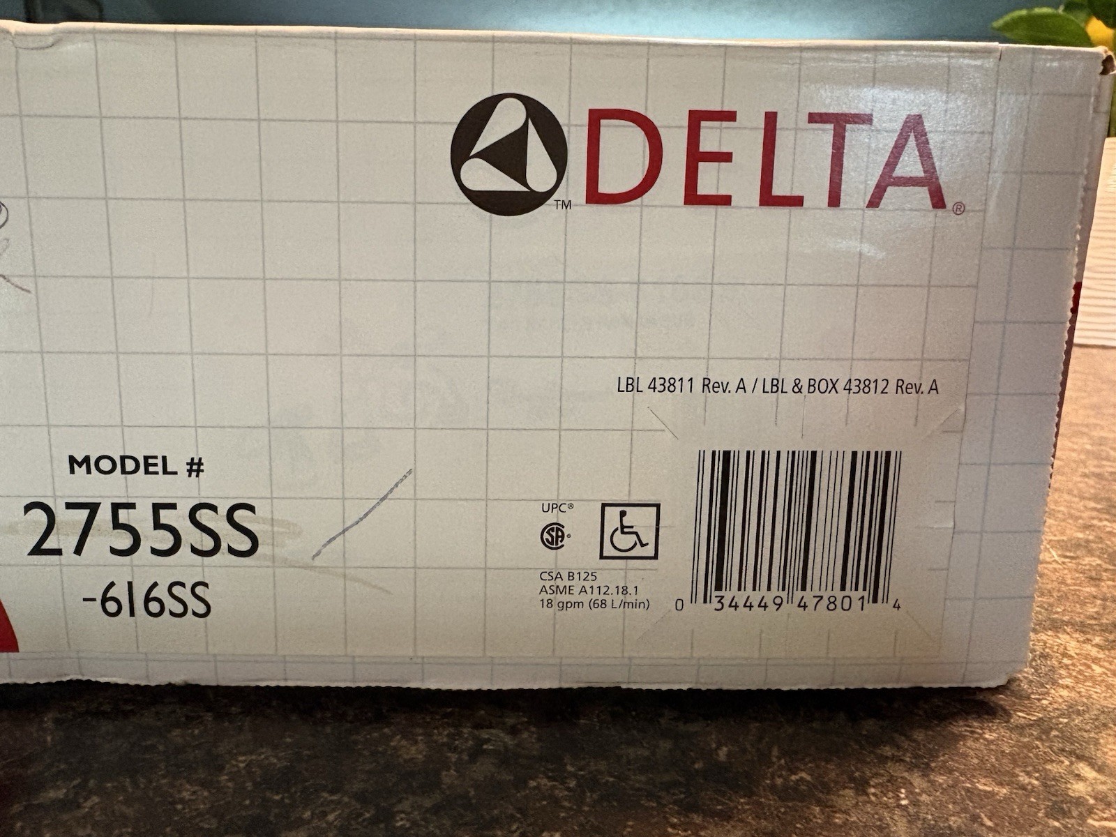 DELTA Roman Tub Trim Faucet | Victorian Collection STAINLESS | 2755SS-616SS