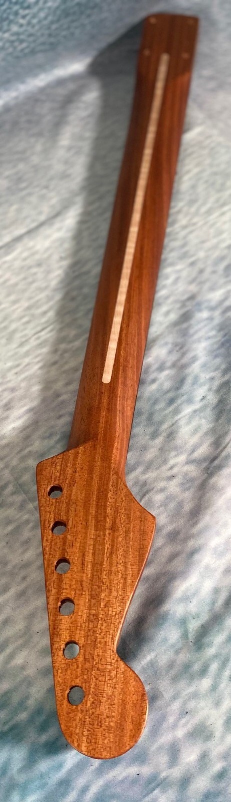 Roasted Mahogany Strat Neck Rosewood Slab Stainless Steel Rolled Frets Bone Nut