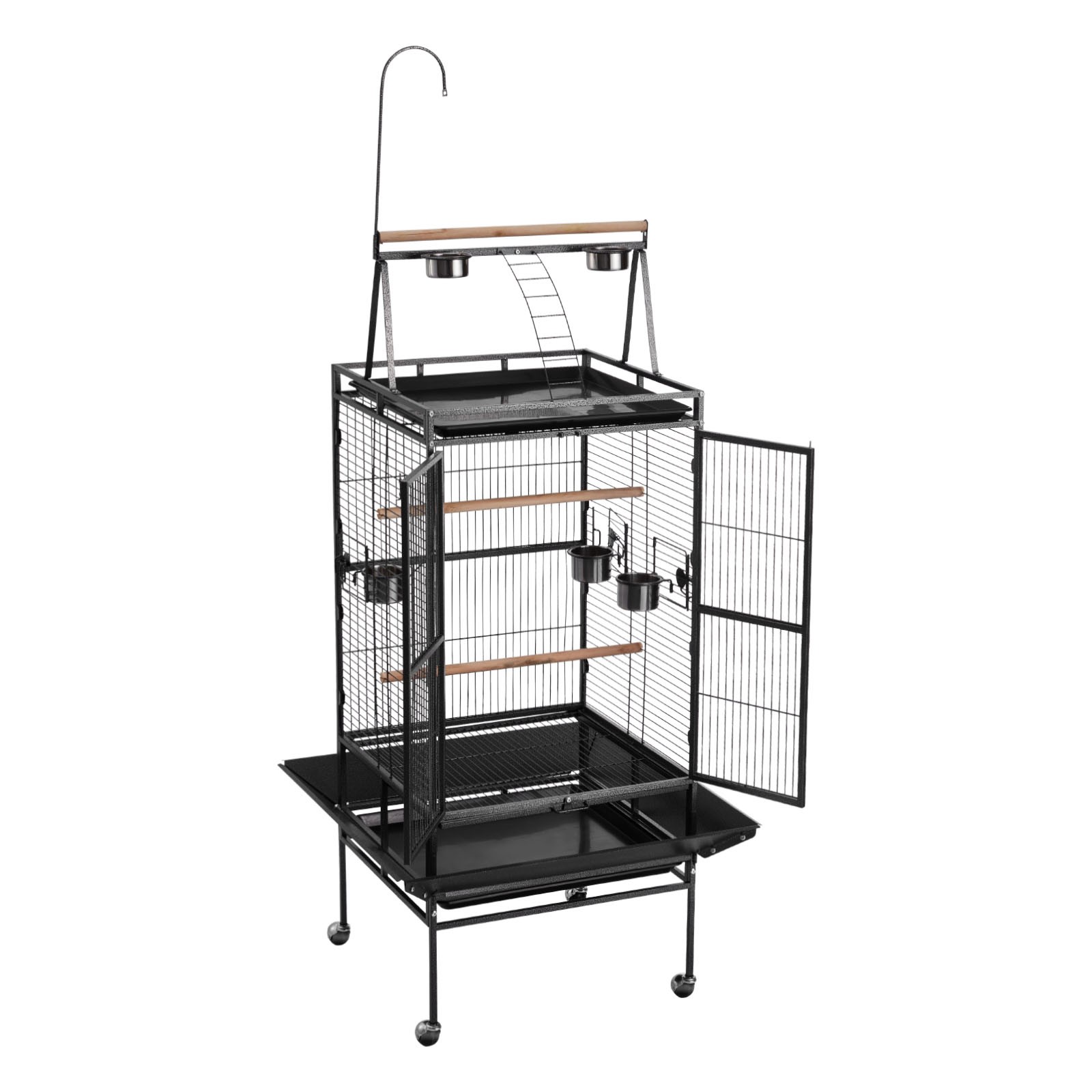 Uimoso Large Bird Cage with Open Flat Top, 32.7 x 31.1 x 82.7 Inches