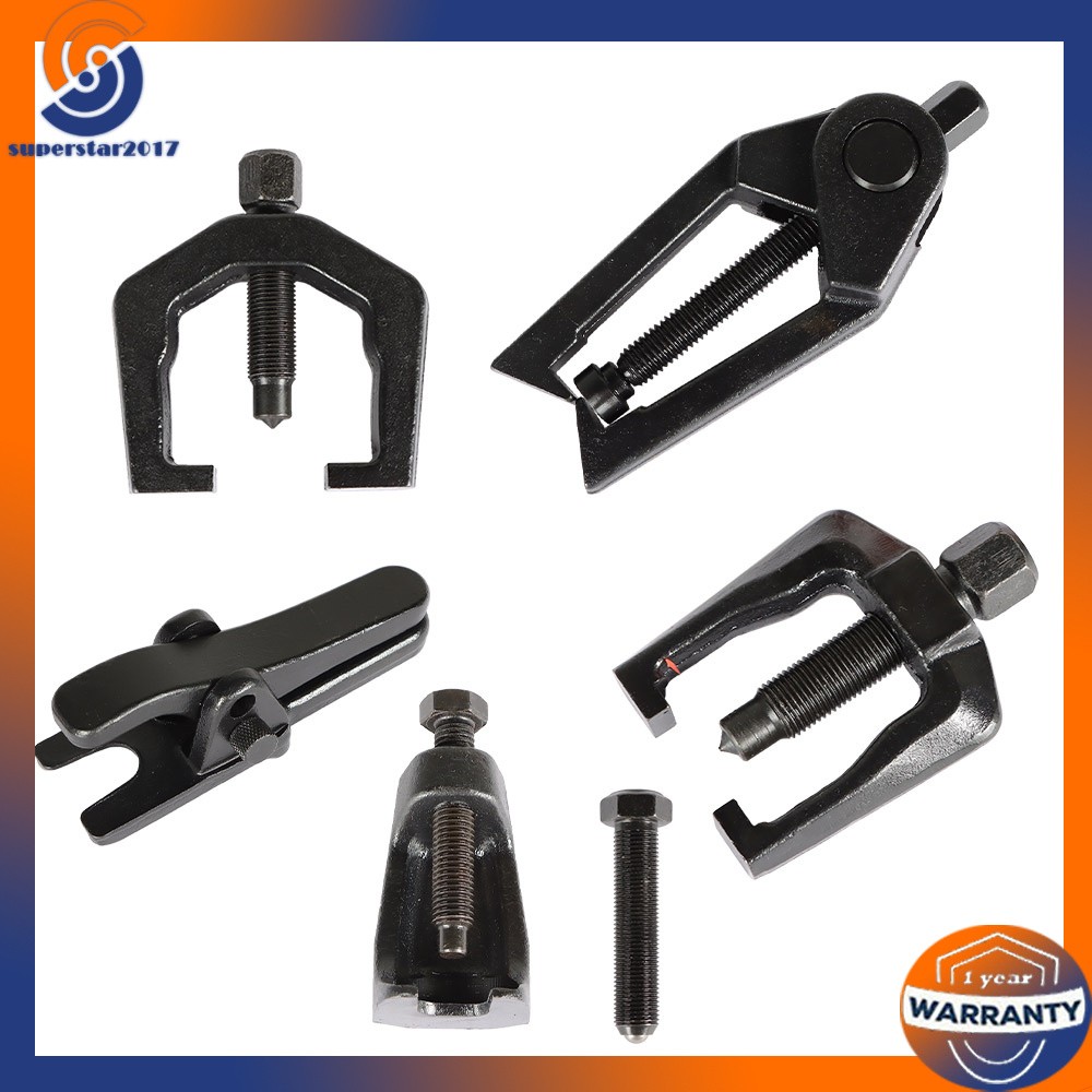 Front End Service Kit 6Pcs Pitman Arm Puller Ball Joint Tie Rod Removal Tool Kit