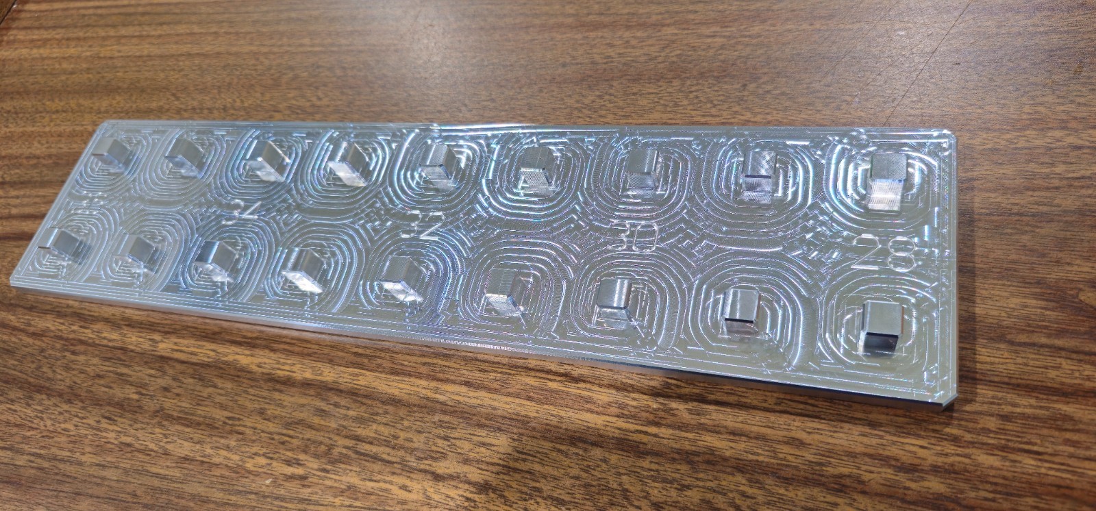 1/2 Drive Socket Organizer 2 Row 28-36 METRIC - TOOLBOX BILLET