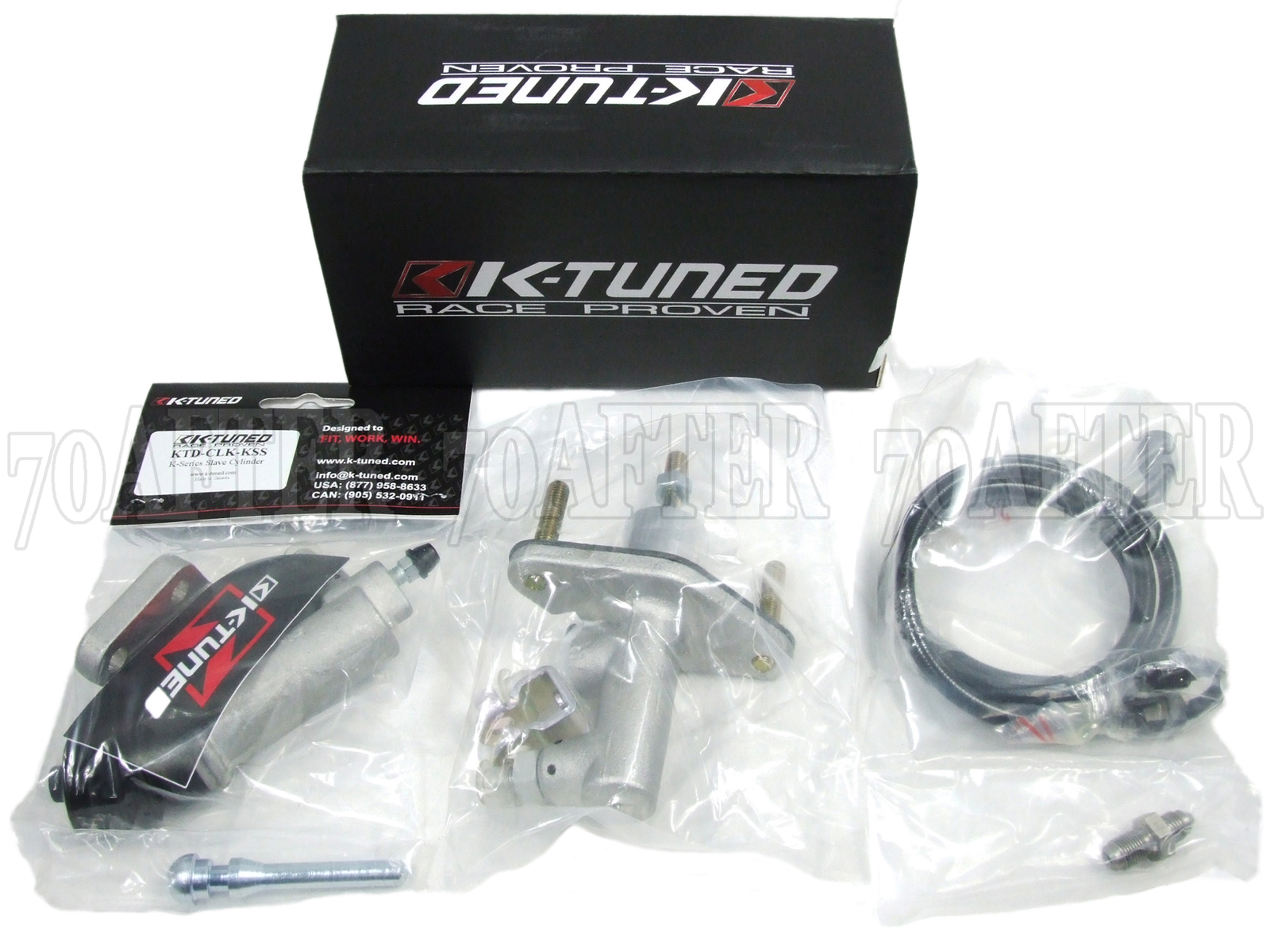 K-Tuned CMC Clutch Master Slave Cylinder Upgrade Kit w/ Line for 06-15 Civic Si