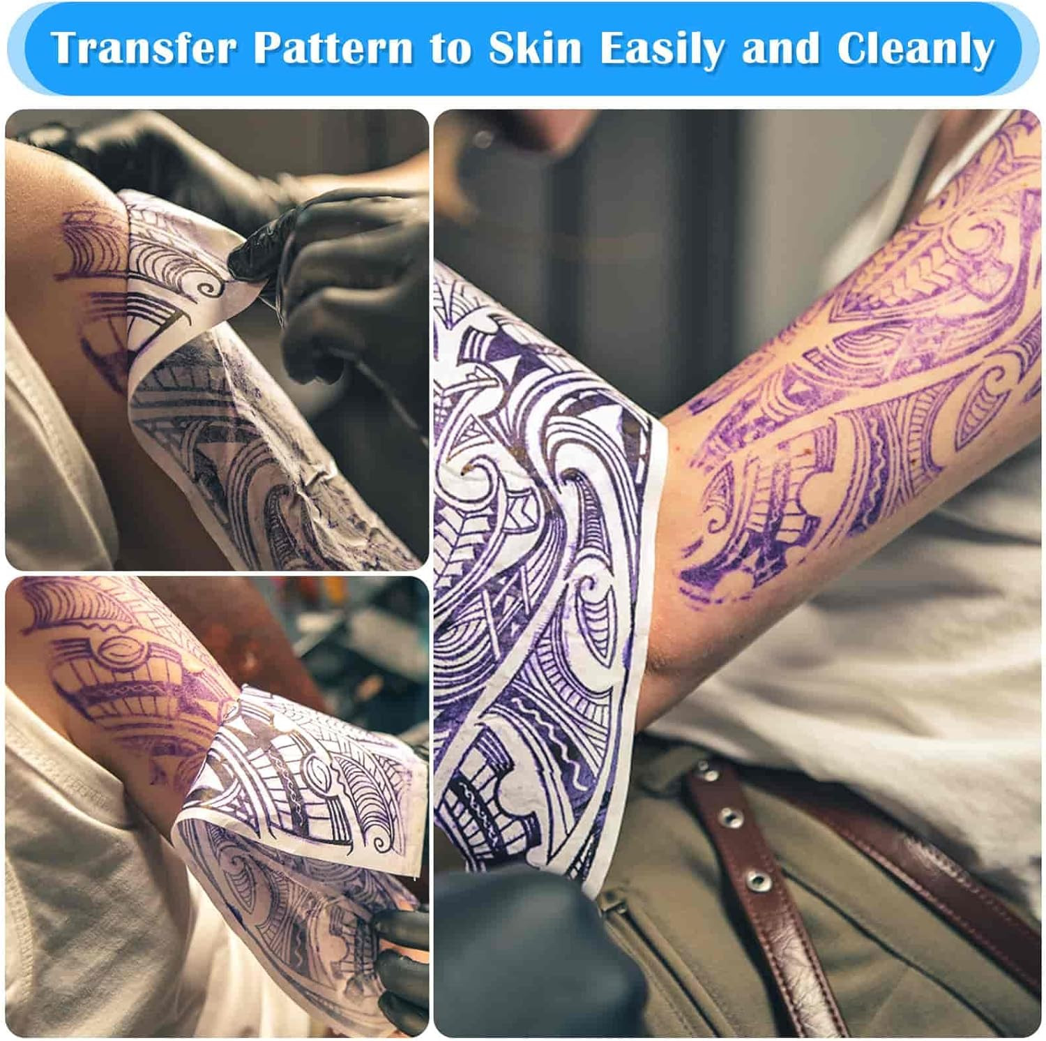 50 Sheets Tattoo Transfer Paper, Tattoo Stencil Paper for Tattooing, Transfer P