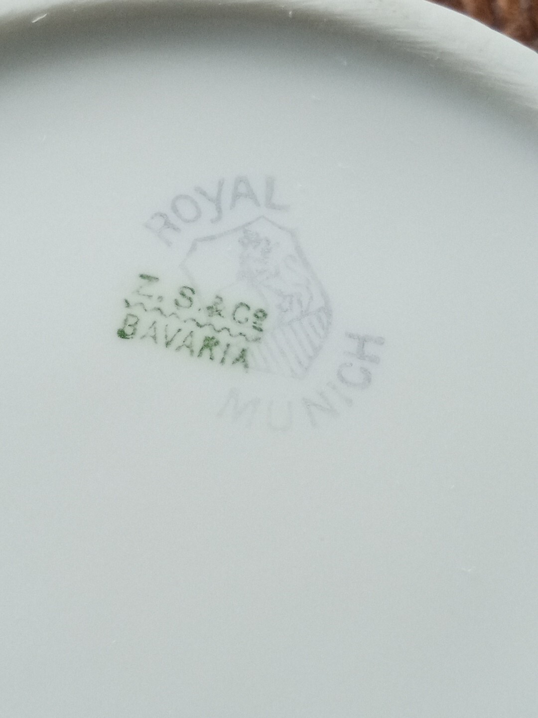 Antique - Z.S. & Co Bavaia Royal Munich, Hand Painted Creamer and Sugar Bowl