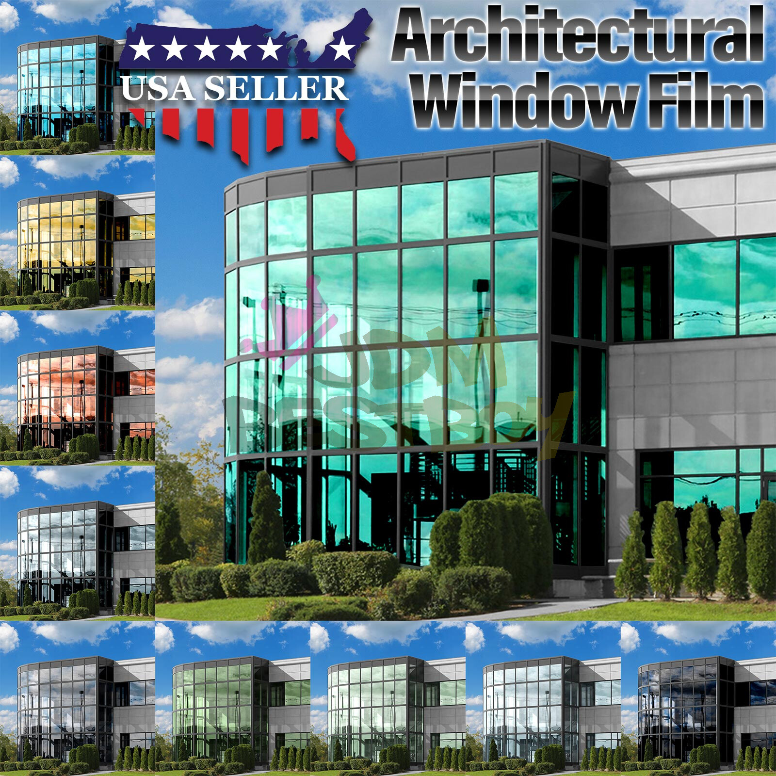 Window Tint One Way Mirror (Chrome Style ONLY) UV Heat Reflective Home Office