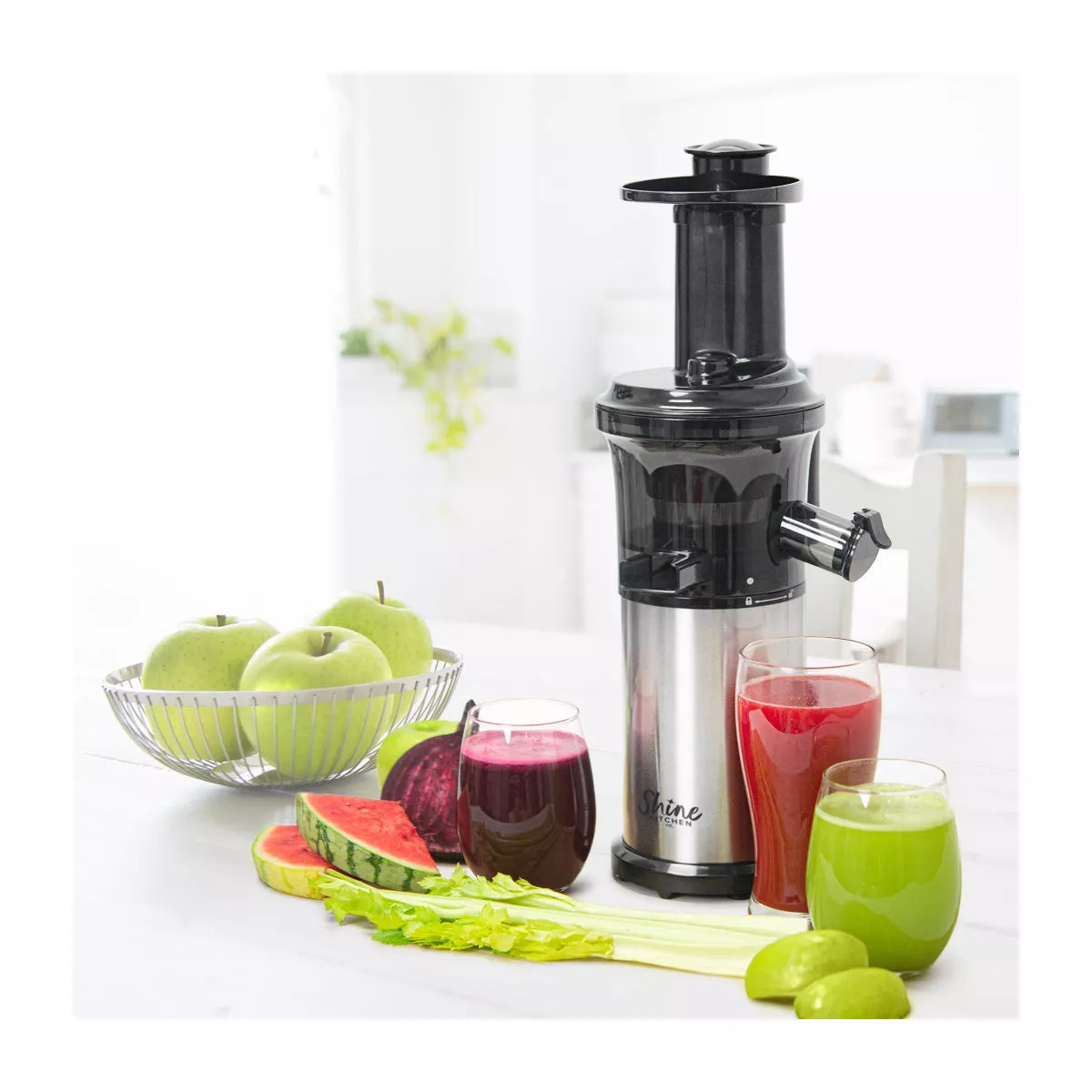 Tribest Shine Kitchen Co. Cold Press Vertical Slow Juicer