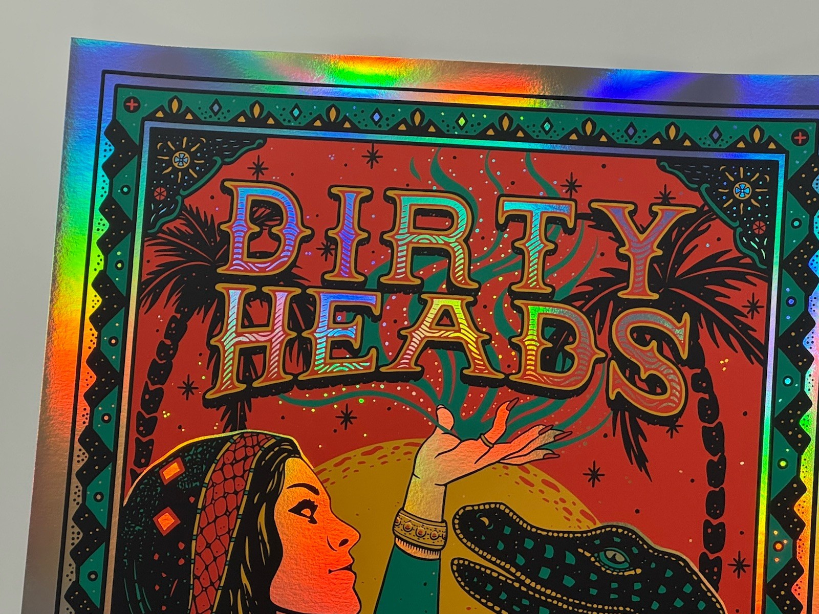 Dirty Heads Poster Apopka Amp FL 2025 Silkscreen #’d X/50 Dave Foral Signed FOIL