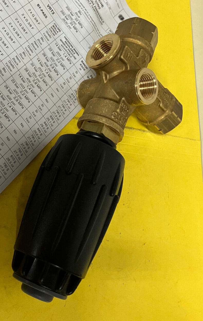 Annovi Reverberi Unloader Pressure Washer Valve VRT3 3/8 NPTF -# 0215010320