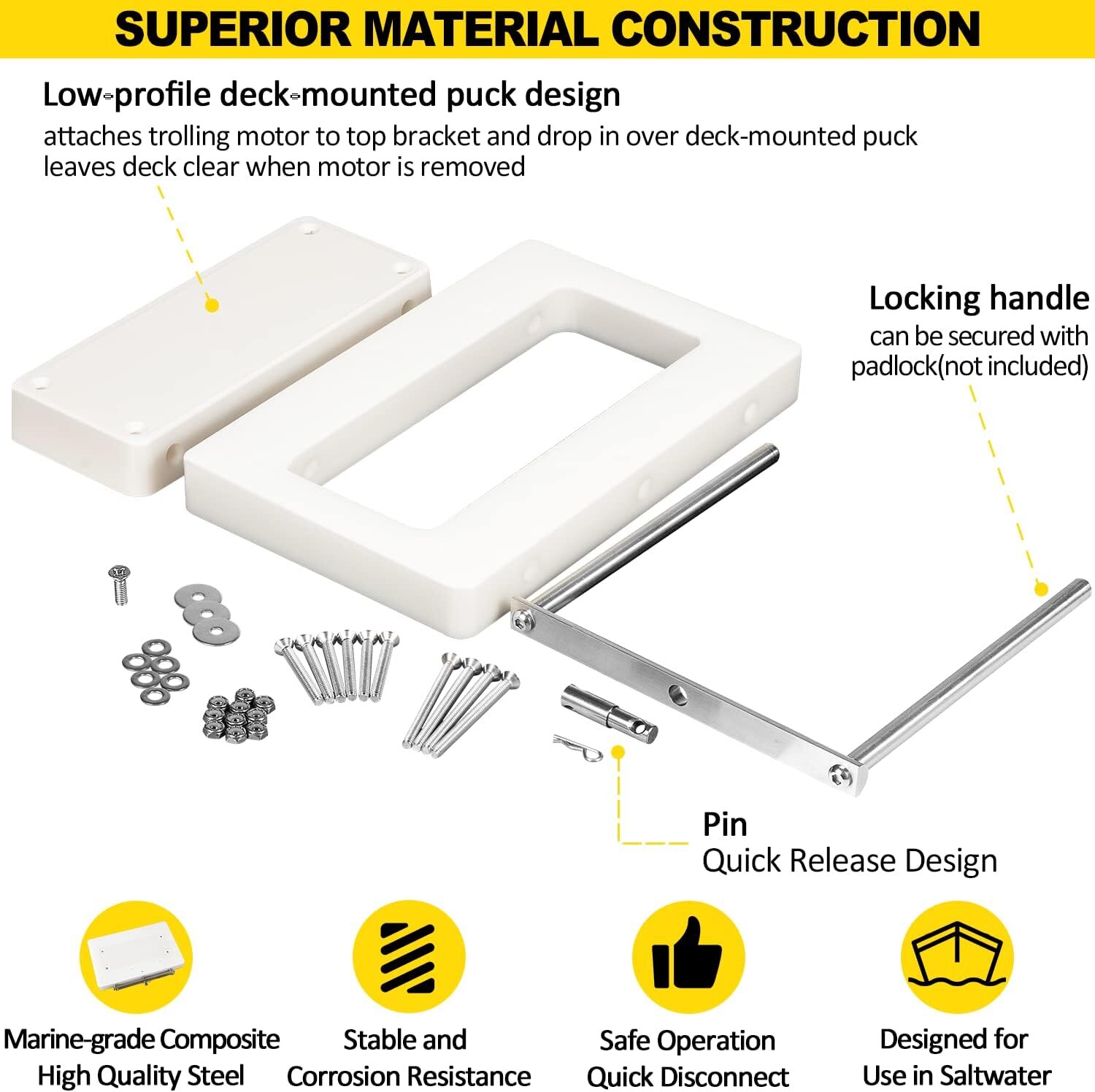 For Minn Kota 1854054 Quick Release Bracket Mount RTA-54 For Riptide Ulterra USA