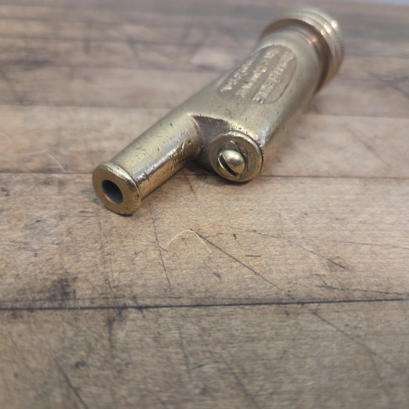 Antique RAIN KING Brass Hose Nozzle Chicago Flexible Shaft Company Patent 9-2-24