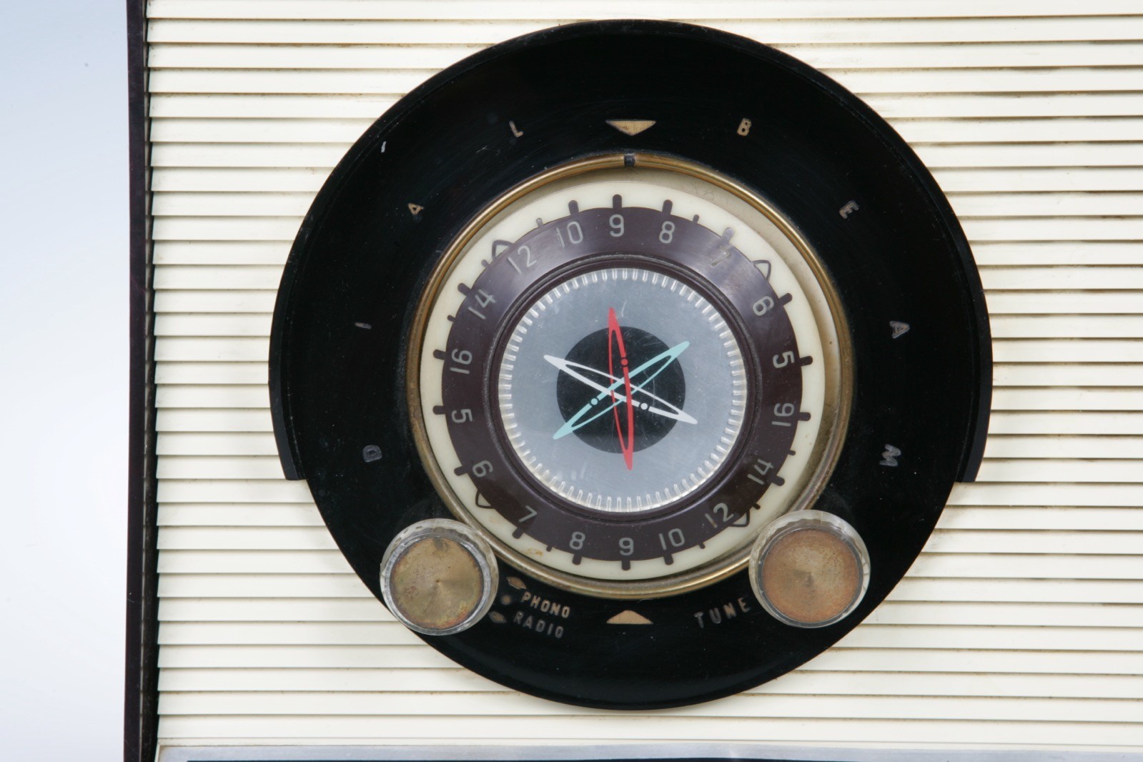 1957 GE Atomic Dial Beam Tube Radio "Leave It To Beaver" Model 860 WORKS Great!