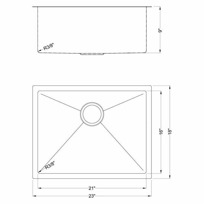 Kitchen Sink Single/Double Bowl Undermount Washing Basin 304 Stainless Steel US