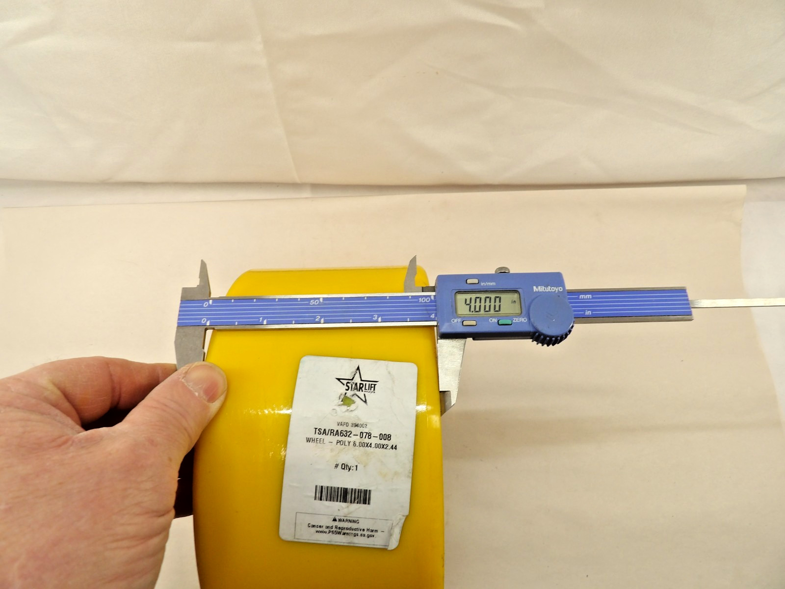 STARLIFT PARTS TSA/RA632-078-008 Poly Wheel Caster 8" x 4" For Forklifts