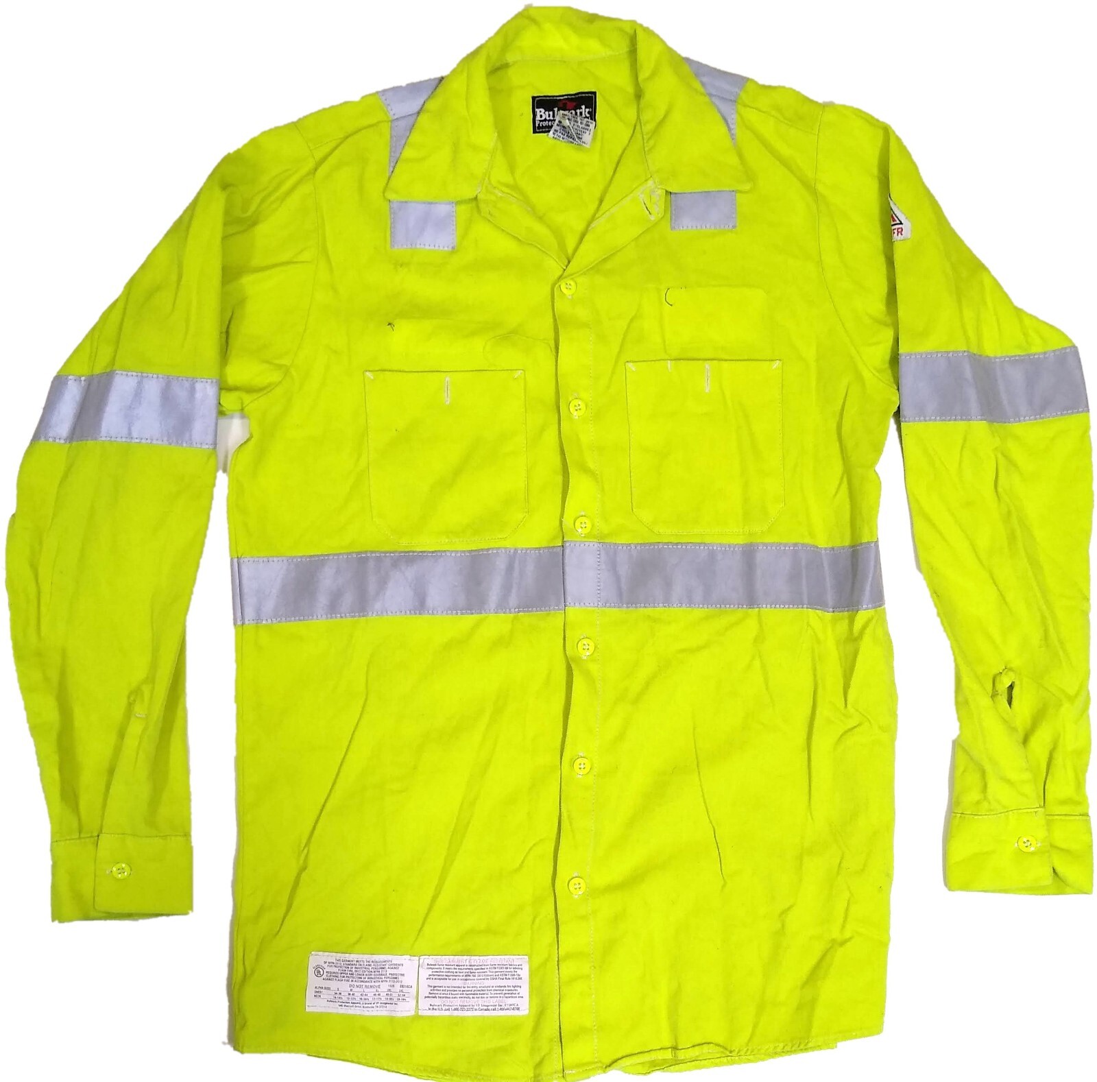 Bulwark Carhartt Used FR Hi-Vis Reflective Work Shirts