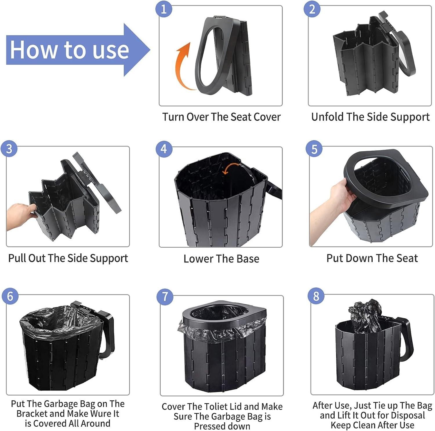 Cabin Tent Family Camp Foldable Camping Travel Toilet Outdoor Portable Toilet