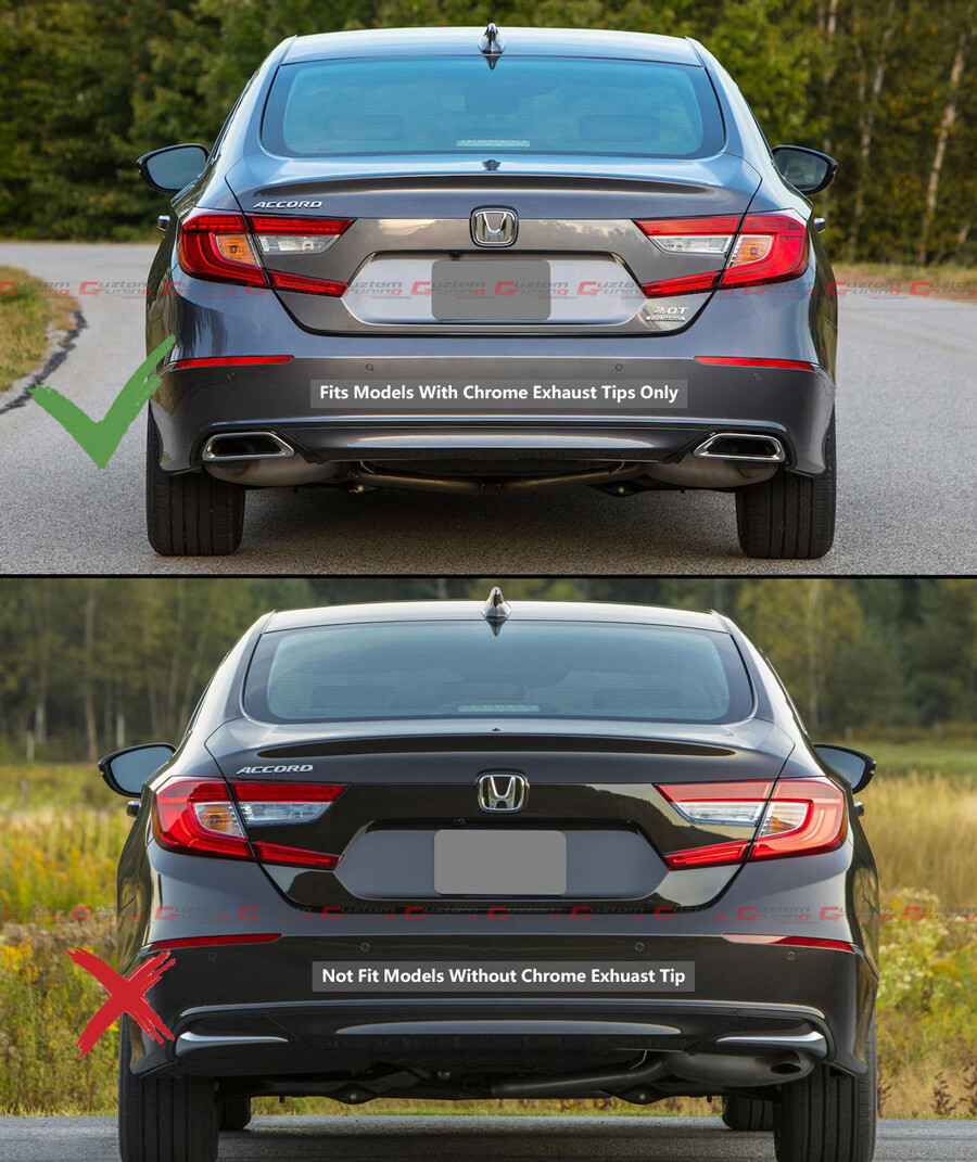 FOR 18-2022 HONDA ACCORD SPORT TOURING AKASAKA QUAD TIP MUFFLER EXHAUST FINISHER