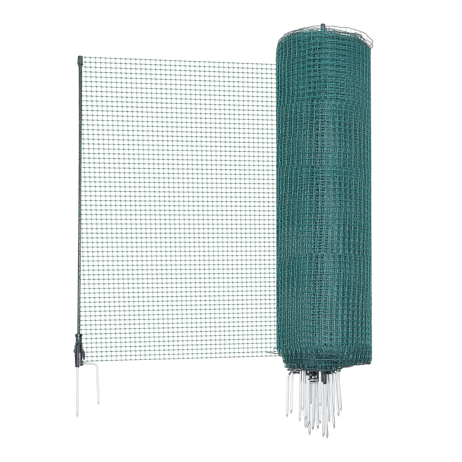 Uimoso Temporary Fence Netting with Posts 3 x 164 FT Plastic Safety Mesh Netting