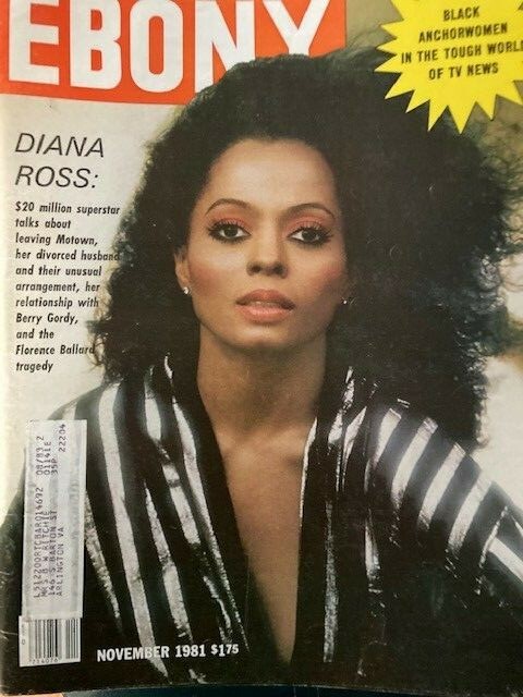 Vintage Ebony Magazine Nov 1981 Diana Ross