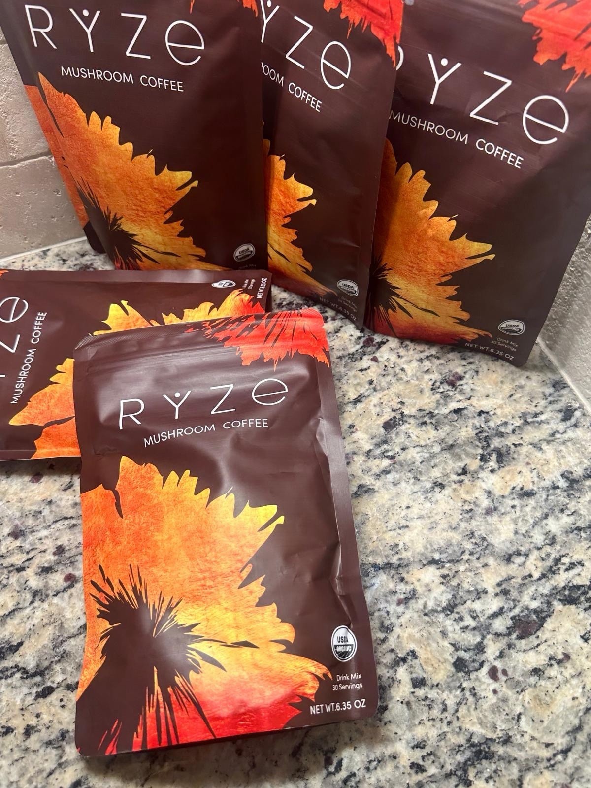 5Pack Ryze Mushroom Coffe.120serving.no Sugar.100% Vegan .expiren In 2027