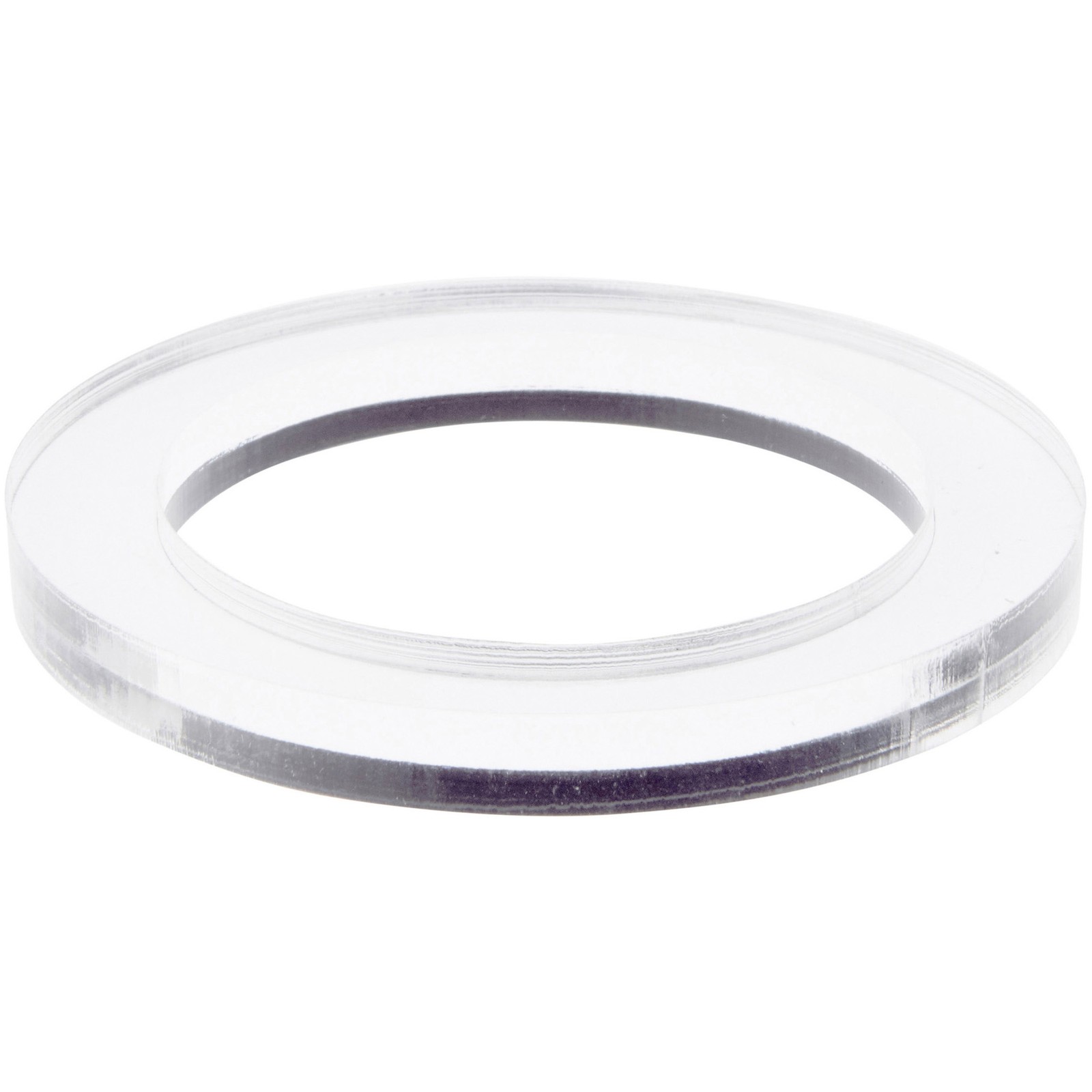 Plymor Clear Acrylic Sphere Thin Display Holder Stand, 0.375" H x 3.5" W