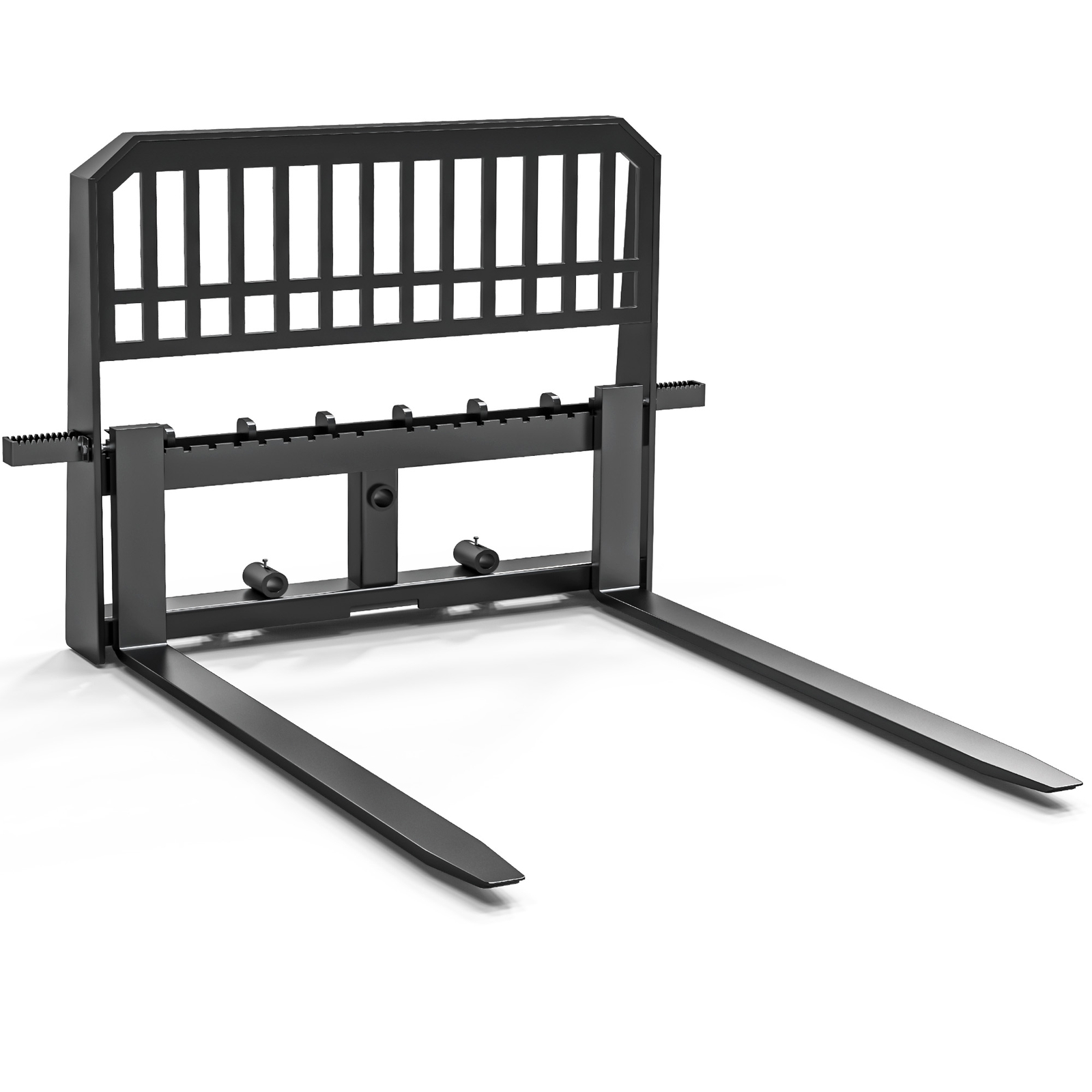 Quick Tach 48" Blades & 45" Frame Skid Steer Pallet Fork Attachment 4000 LBS