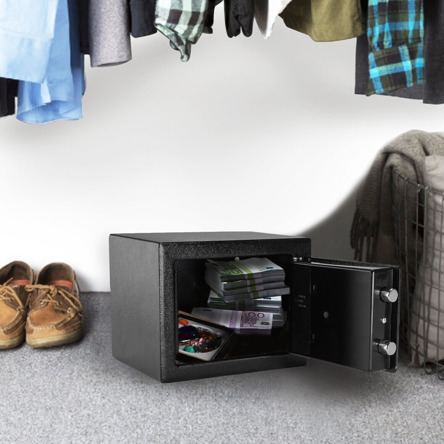 US Security Electronic Digital Safe Box Keypad Lock Jewelry Gun Home Office Cash