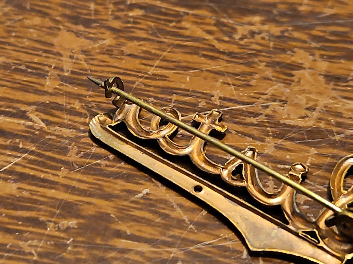 Lot Of 58 Sister Pins France Vintage 60s Brass Stampings Findings Jewelry