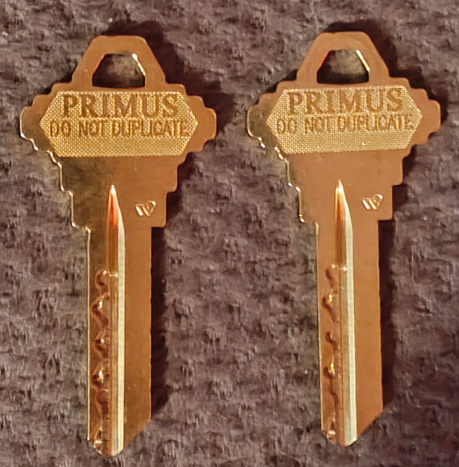 (2) Schlage Primus Key Blanks 35-157 468 Level 3G Seq 1