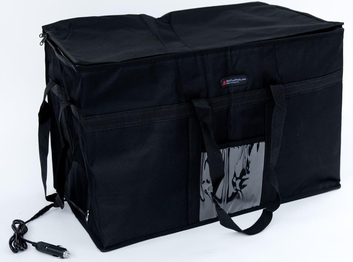 Electric Heated Insulated Food Delivery Bag, Pizza Bags for 23x14