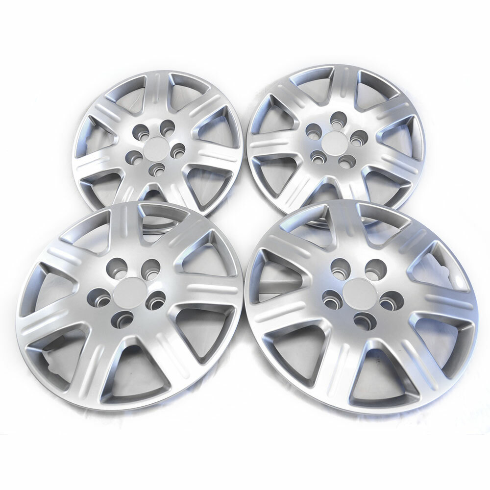 16" Bolt-on Silver Hubcaps for 2006-2011 Honda Civic (QTY: Four)