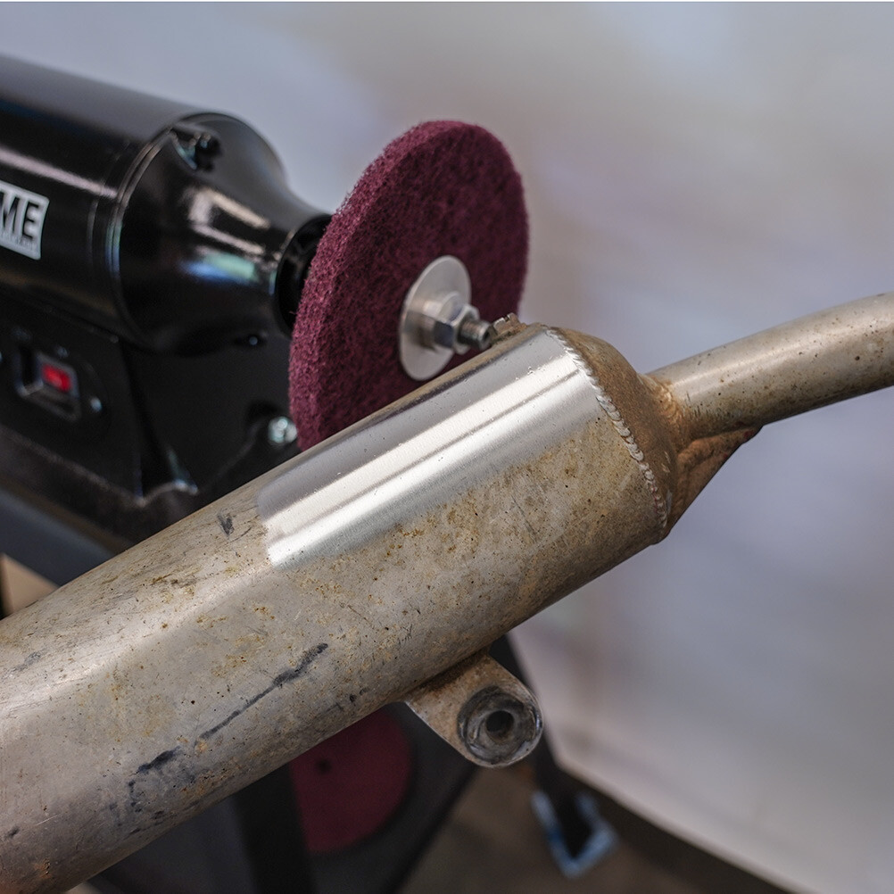 Pryme Fine Cleaning Wheel | Scotch Scuff Abrasive Bench Grinder Buffing 400 Grit