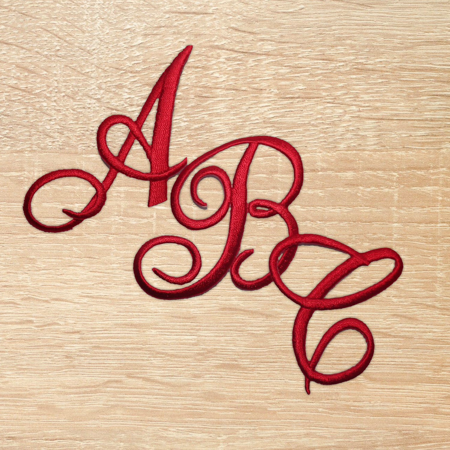 Iron On Script Letter Patches, Embroidered Monogram Letters, 3 Colors USA Seller