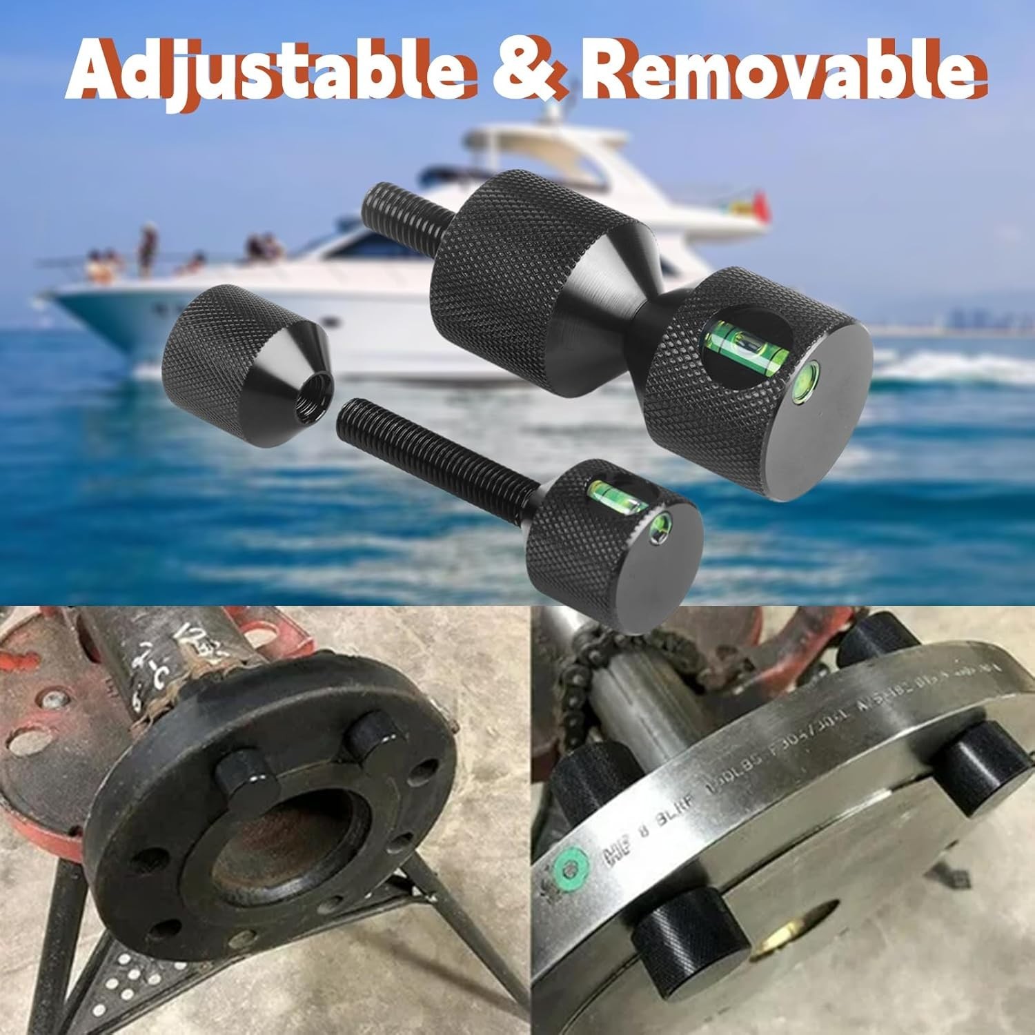 Flange Two Hole Pin 1-1/8'' 1-5/8'' Detachable Flange Double Hole Pin with level