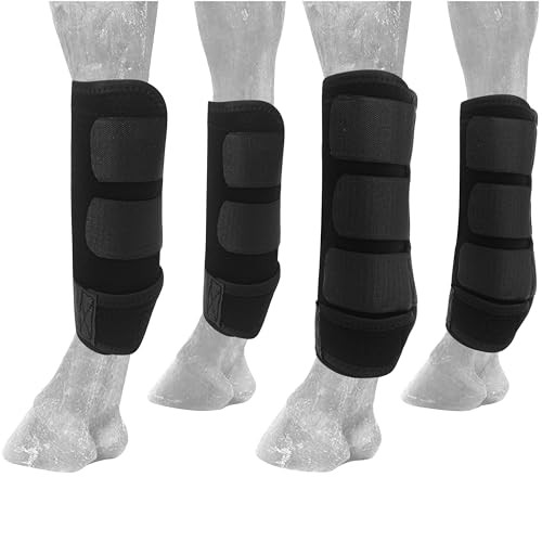 4Pcs Protectores Para Caballos Patas, Horse Leg Wraps Protectores Boots Set