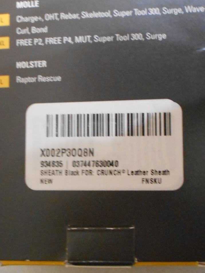 LEATHERMAN LEATHER SHEATH # 93483 FOR CRUNCH NEW OPEN BOX