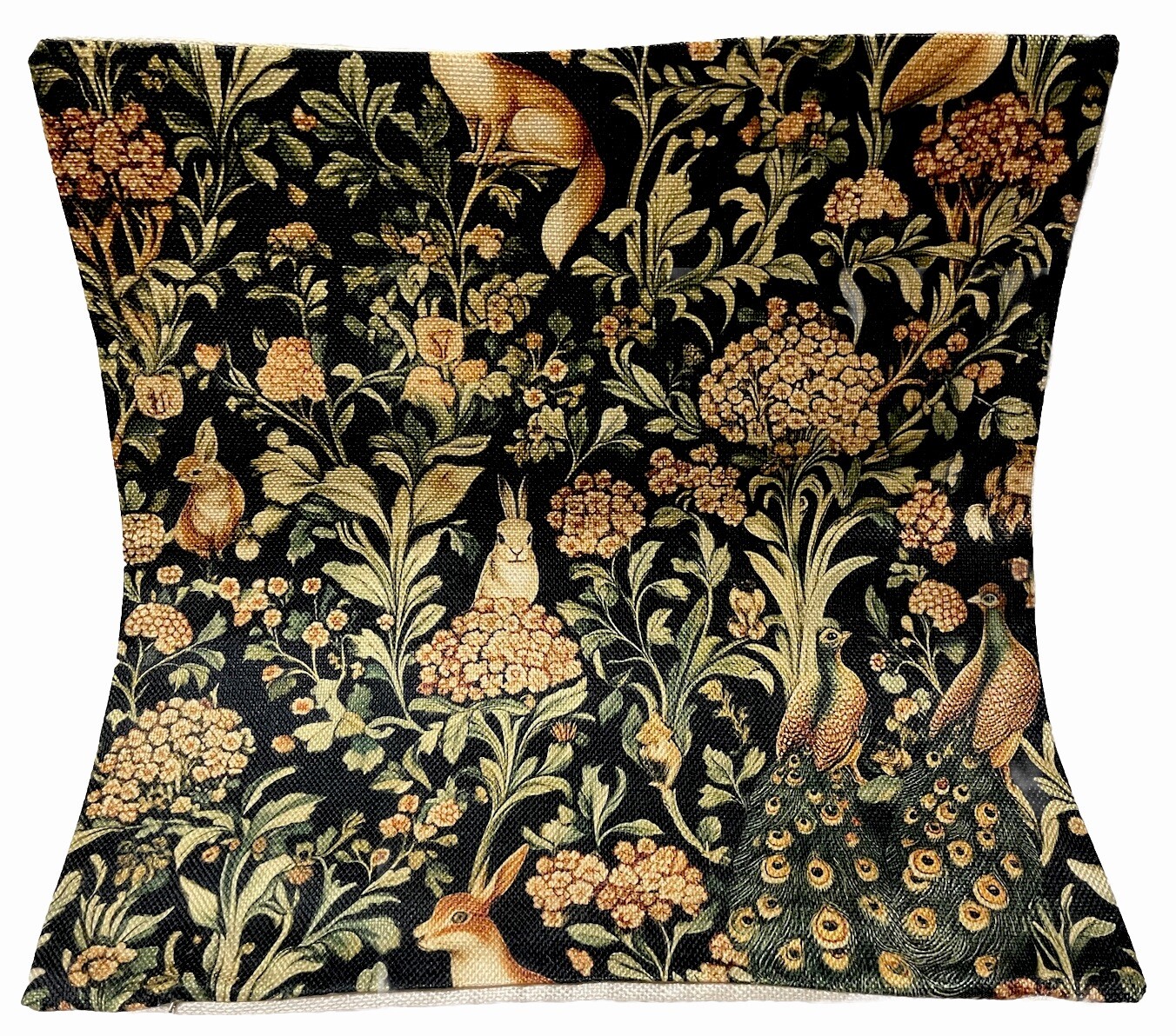 William Morris Abstract Floral Bird Bunny Design Throw Pillow Cover Home Decor