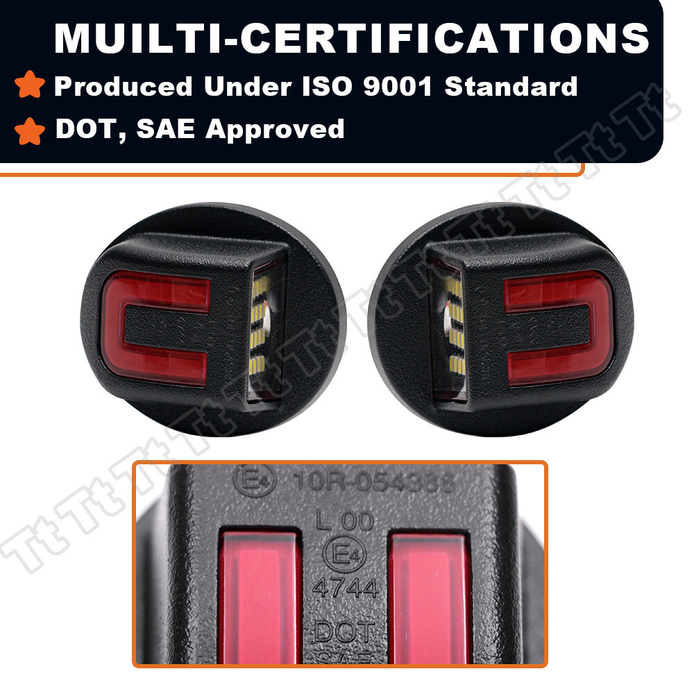 LED License Plate Light Rear Bumper Tag Assembly Lamp For Ford F150 F250 F350 2X